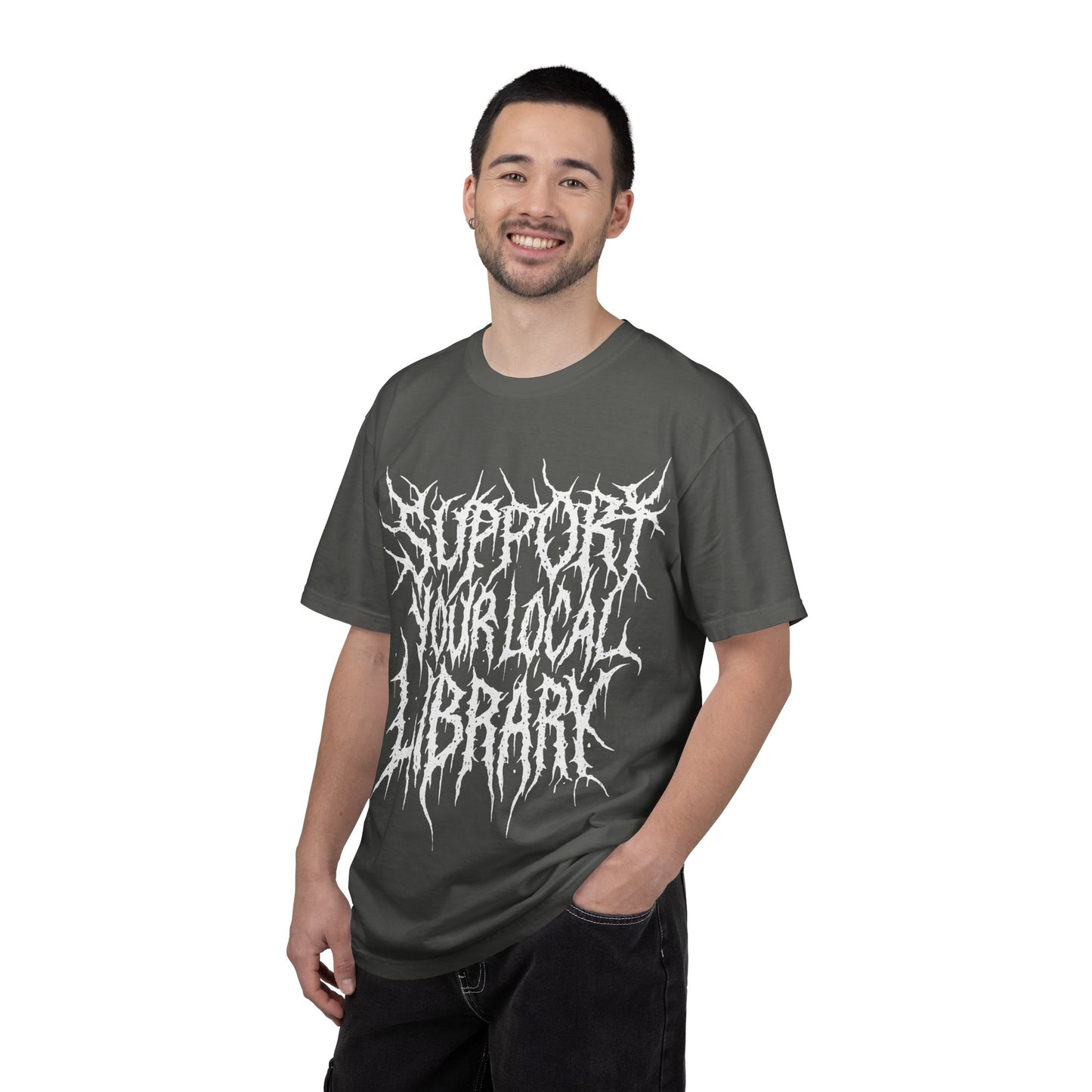Support Your Local Library Death Metal - Charity Shirt