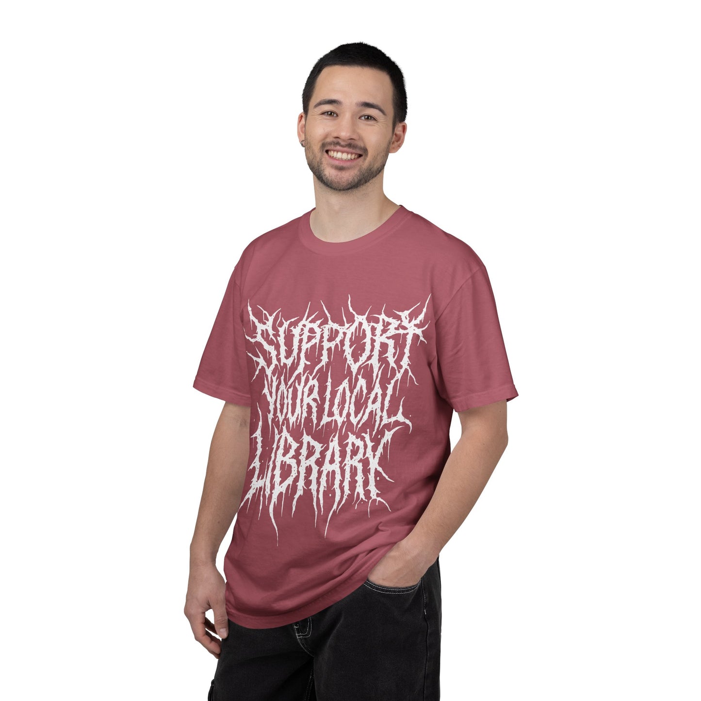 Support Your Local Library Death Metal - Charity Shirt