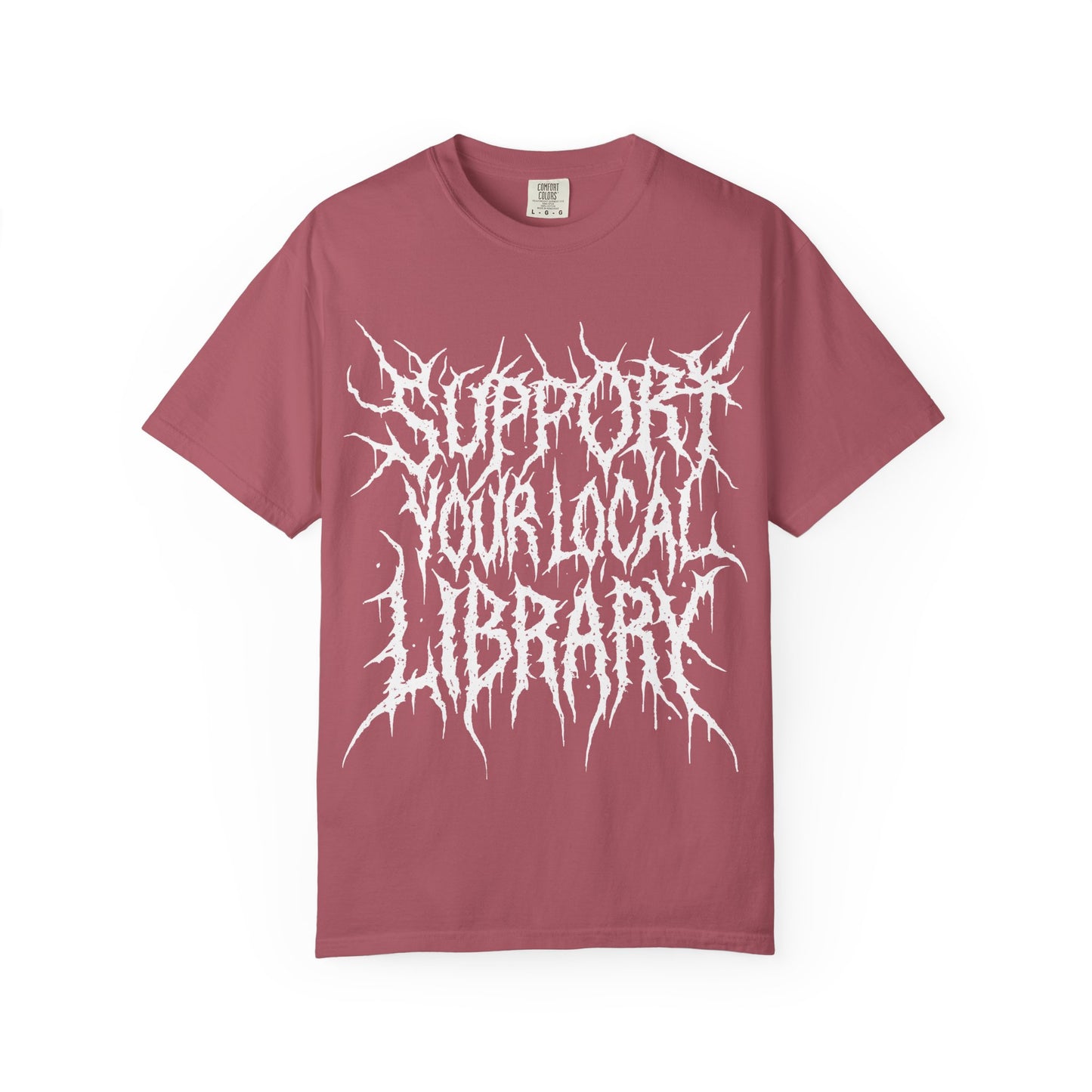 Support Your Local Library Death Metal - Charity Shirt