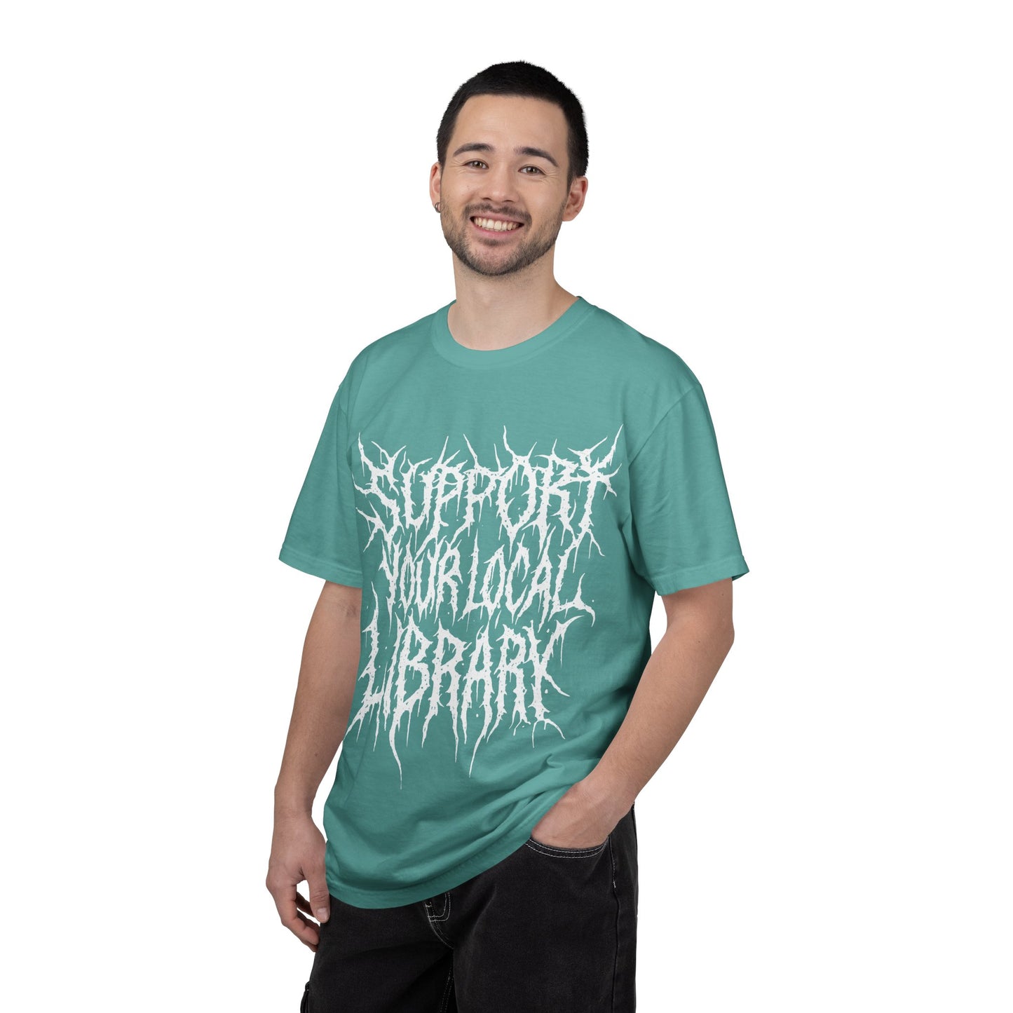 Support Your Local Library Death Metal - Charity Shirt