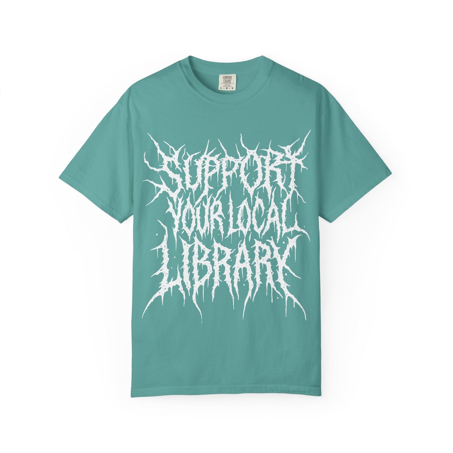 Support Your Local Library Death Metal - Charity Shirt