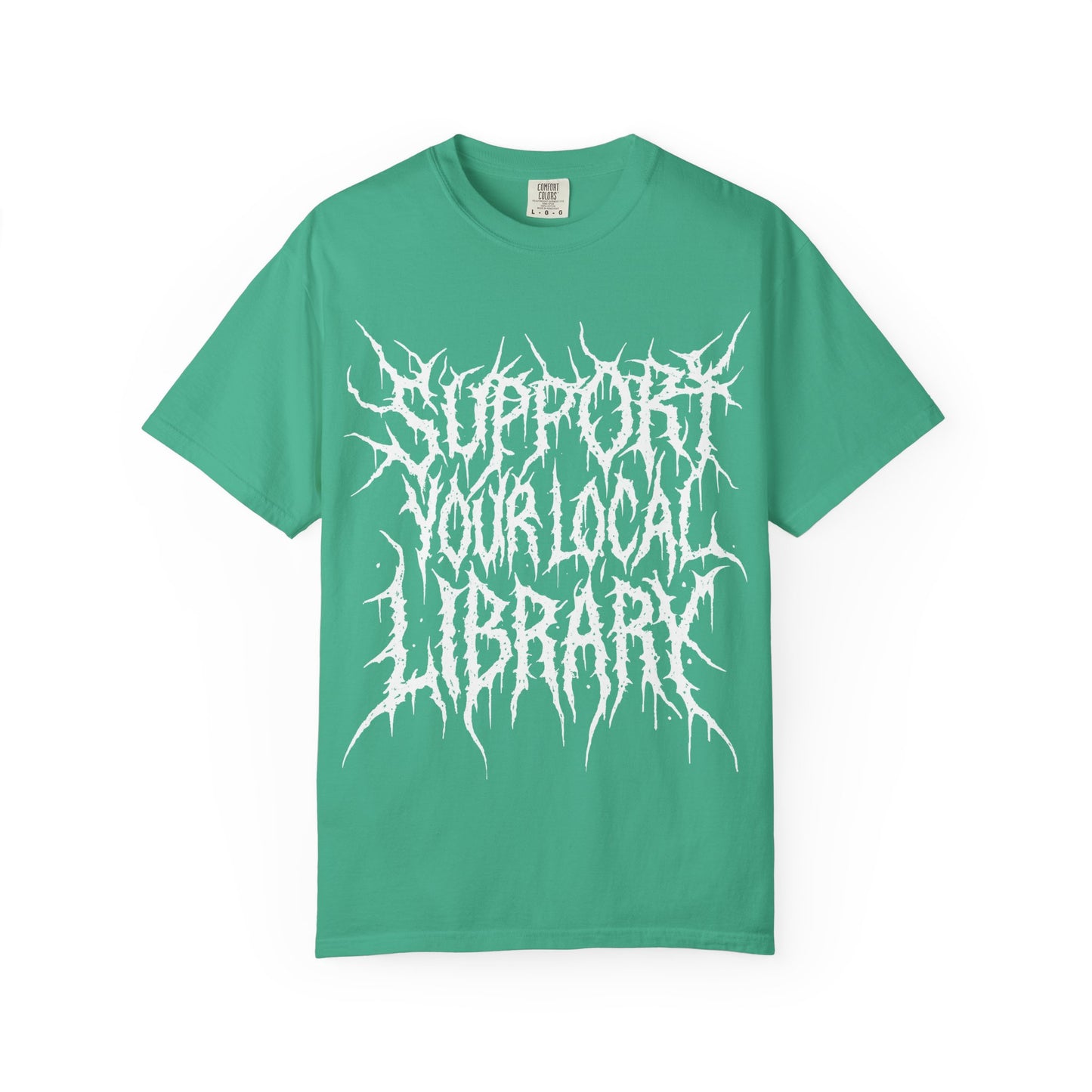 Support Your Local Library Death Metal - Charity Shirt